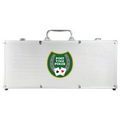 400-Piece Poker Chip Set w/ Silver Aluminum Case (Decal Chip Imprint)